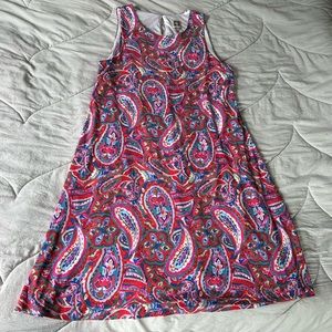 Anne Klein multi color paisley midi dress
